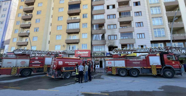 Niğde'de apartman dairesinde çıkan yangın kontrol altına alındı