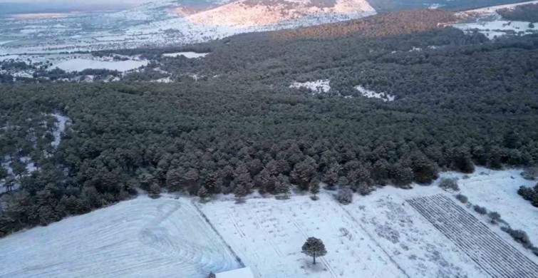 Nisan Ayında Mihalıççık'ta Kar Sürprizi