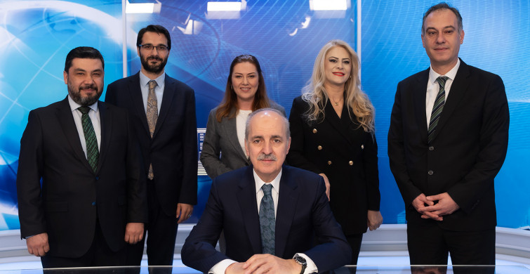 Numan Kurtulmuş TBMM TV'yi ziyaret etti: Dünyada ilk üçteyiz