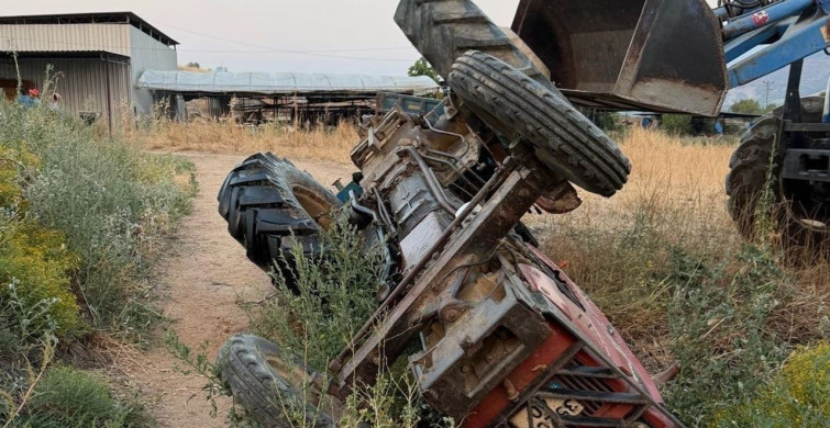 Ödemiş'te traktör kazası: 16 yaşındaki çocuk ağır yaralandı