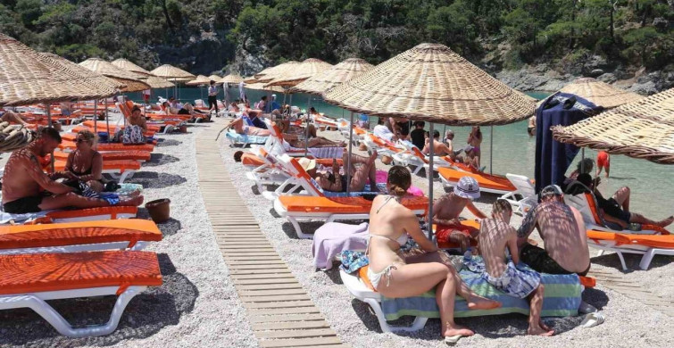 Ölüdeniz Kumburnu Plajı Kurban Bayramı'nda 18.870 Ziyaretçi Ağırladı