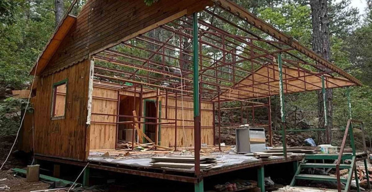 Olukbaşı Yaylası'nda Kaçak Yapıların Yıkımı Devam Ediyor