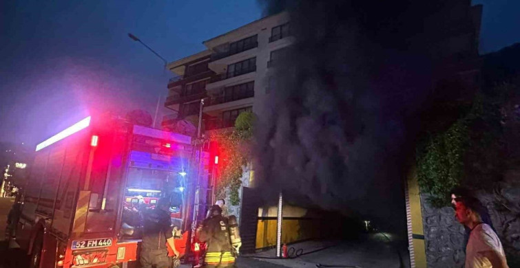 Ordu'da Kapalı Otopark Yangını