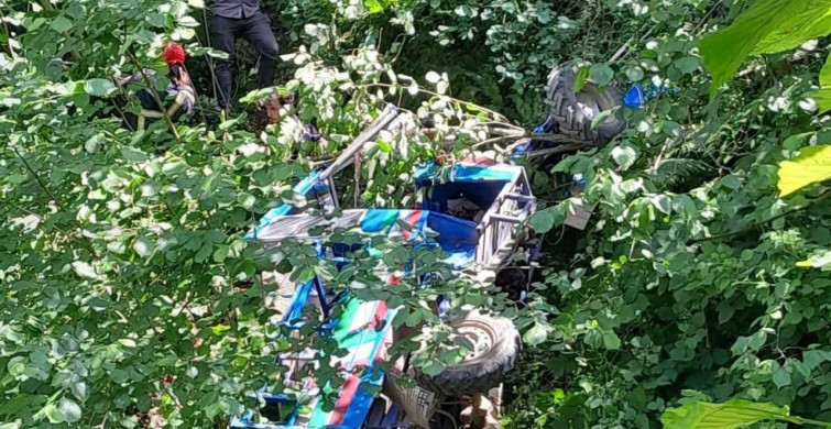 Ordu'da kontrolden çıkan patpat devrildi, sürücü hayatını kaybetti