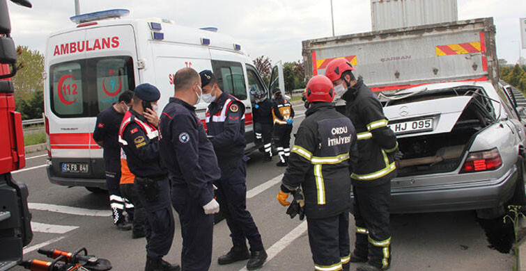 Ordu'da Korkutan Trafik Kazası Meydana Geldi
