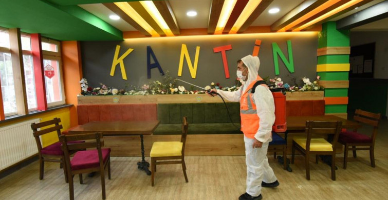 Ordu’da Okul Ve Kahvehanelerde Dezenfekte Çalışmaları Yapılıyor