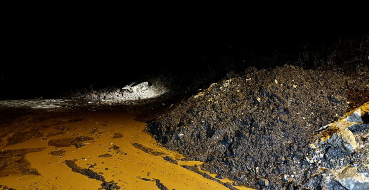 Ordu'da Sağanak nedeniyle Heyelan Olayları