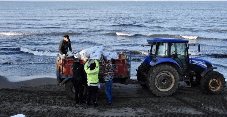 Ordu'da Sahilde Bulunan İnsansız Hava Aracı İncelendi