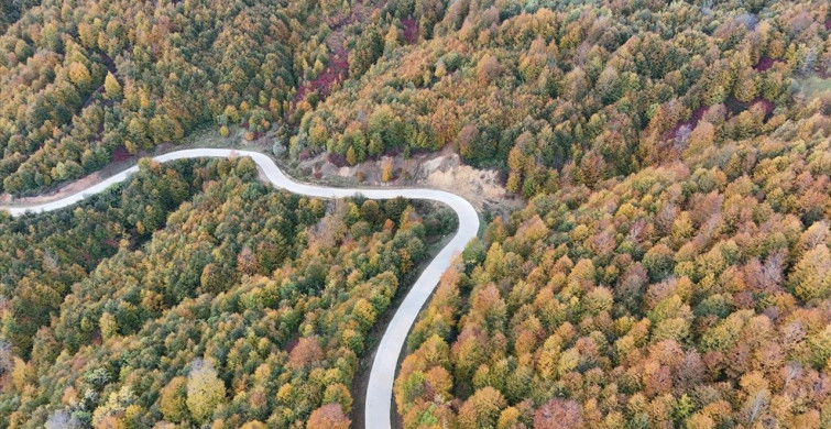Ordu'da Sonbahar Güzelliği Havadan Görüntülendi