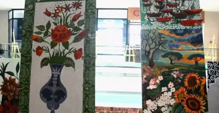 Ordu’da üstün yetenekli çocuklardan 100 eserle sanat şöleni