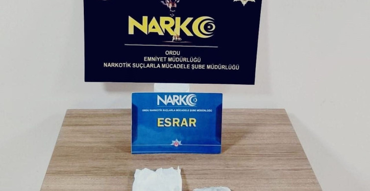 Ordu'da Uyuşturucu Operasyonu: 1 Tutuklama