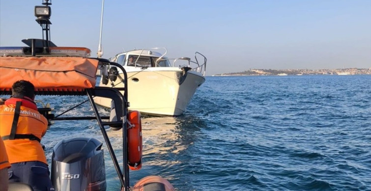 Ortaköy Açıklarında Tekne Kurtarma Operasyonu
