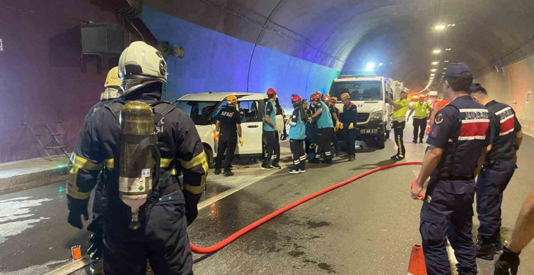 Osmangazi tünelinde yangına müdahale ve kurtarma tatbikatı gerçekleştirildi