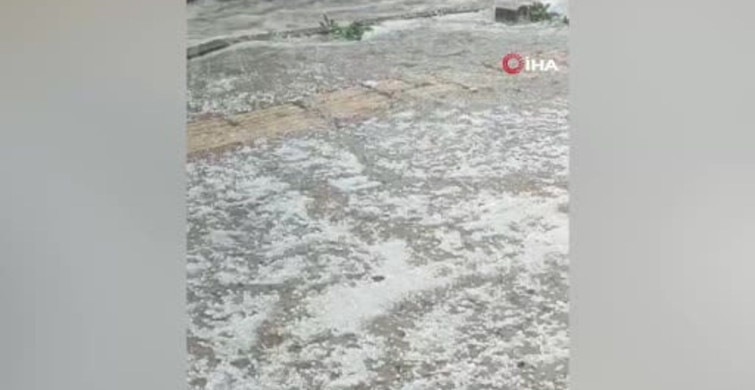 Osmaniye Kadirli'de Şiddetli Dolu Yağışı