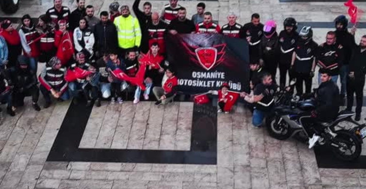 Osmaniye'de 19 Mayıs Motosiklet Korteji Coşkusu