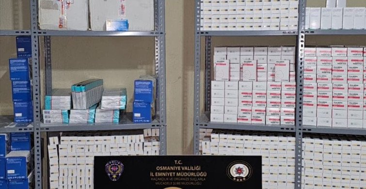 Osmaniye'de 250 Bin Tarihi Geçmiş İlaç Ele Geçirildi