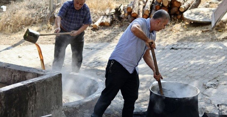 Osmaniye'de Geleneksel Pekmez Yapımı Başladı