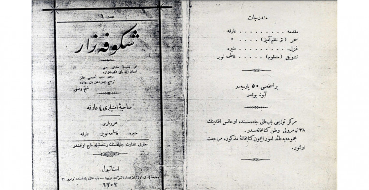 Osmanlı Döneminin ilk kadın dergisi; “Şükûfezar”