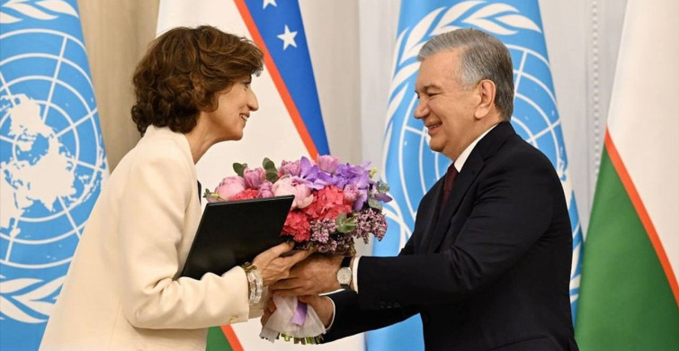 Özbekistan, UNESCO Genel Direktörü Azoulay'a Dostluk Nişanı Verdi Özbekistan, UNESCO Genel Direktörü Azoulay'a Dostluk Nişanı Verdi