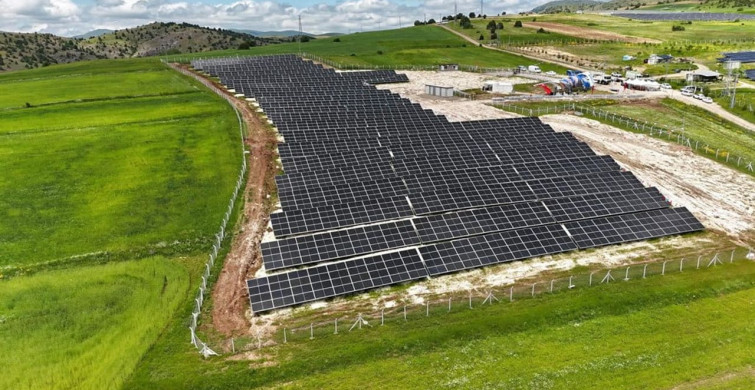 Özbelsan güneş enerji santrali hizmete açıldı