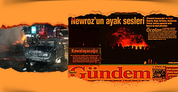 Özgür Gündem Bu Manşetle Çıktı: Nevroz'un Ayak Sesleri