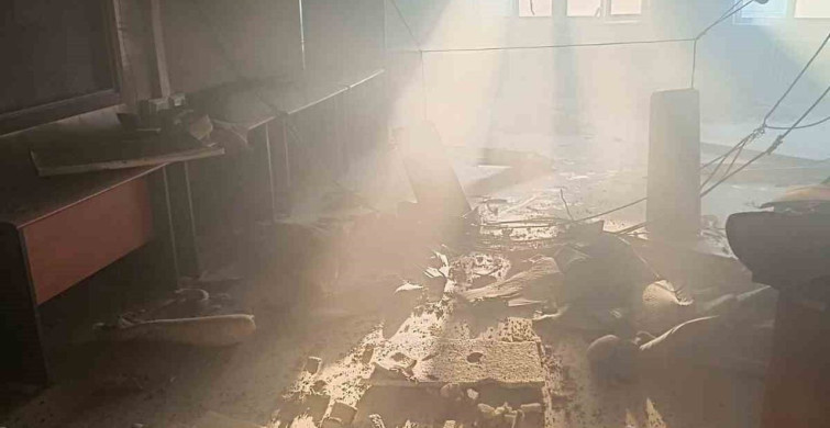 Pazaryeri'nde Meslek Yüksekokulu'nda Yangın Paniği