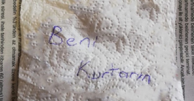 Peçeteye Yazdığı Not Sayesinde Kurtuldu