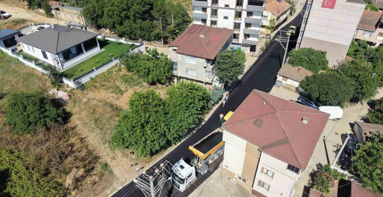 Pelitli Mahallesi Atatürk Caddesi asfaltlama çalışmaları tamamlandı