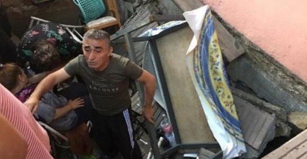 Pendik'te Bir Apartman Bahçesinde Çökme Meydana Geldi! 3 Kişi Yaralandı