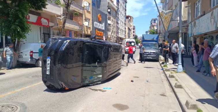 Pendik'te Takla Atan Otomobil Kazası: 1 Yaralı