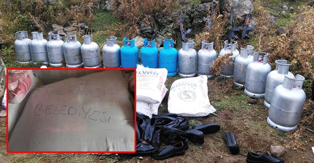 PKK Sığınağında O Belediyenin Yardımı Çıktı