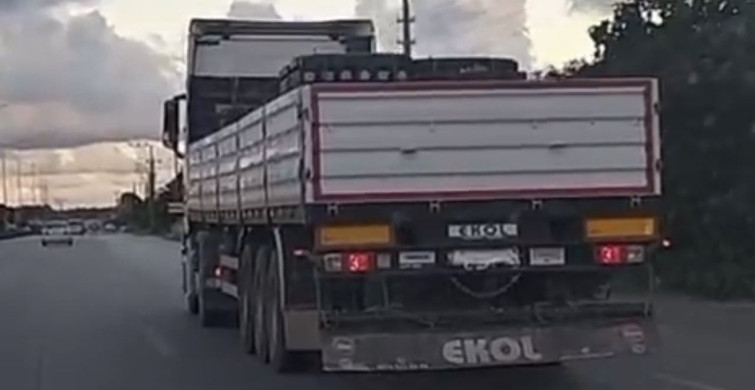 Plakasını köpükle kapatan tıra 236 bin lira ceza uygulandı