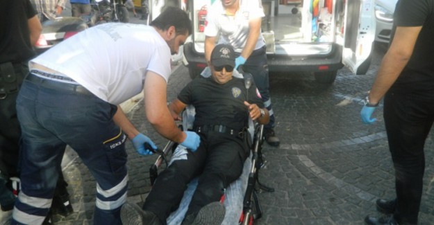Polisten Kaçmaya Çalışırken Başka Bir Polise Çarptı 
