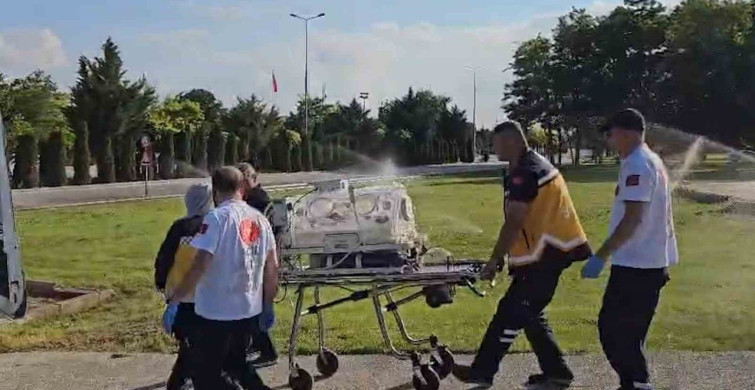 Prematüre ikizlerden biri helikopter ambulansla Niğde’ye nakledildi