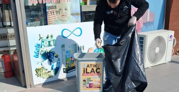 Pursaklar Belediyesi Çevre İçin Atık İlaç Topluyor