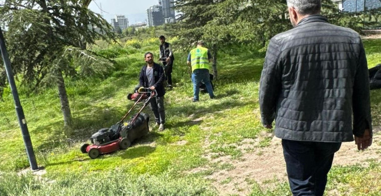Pursaklar Yaz Sezonuna Yeşil Alanlarla Hazırlanıyor