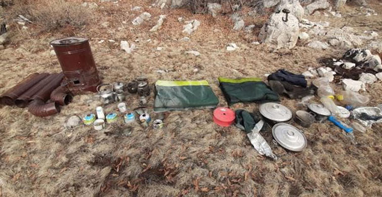 Pütürge'de PKK'nın Yaşam Malzemeleri Ele Geçirildi