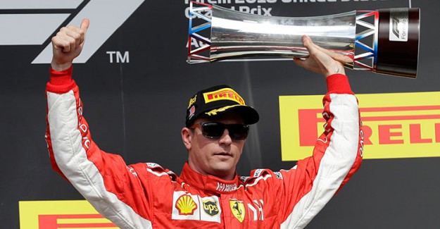 Raikkonen ABD’de Mutlu Sona Ulaştı!