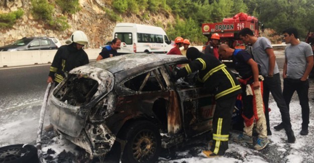 Rallide Türk Aracı Küle Dönüştü