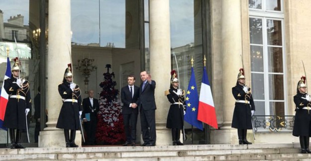 Reis-i Cumhur Erdoğan Elysee Sarayı'nda!