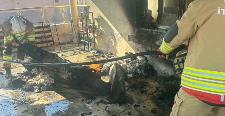 Reyhanlı'da Balkon Yangını Kontrol Altına Alındı