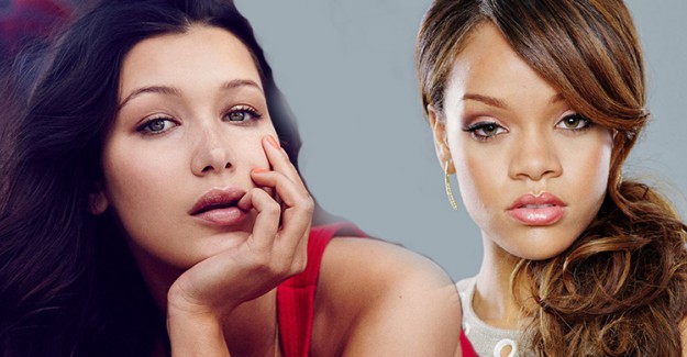 Rihanna'dan Bella Hadid'e Poz Dersi!