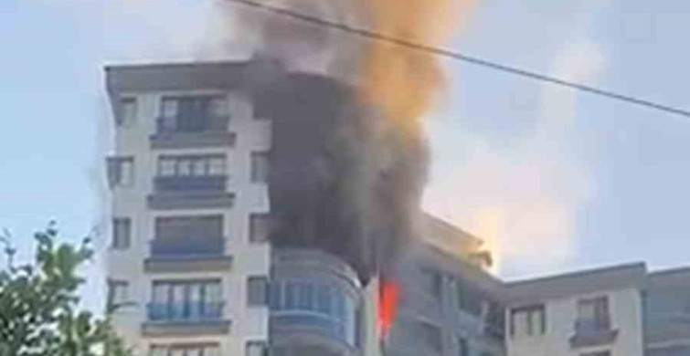 Rize'de 7. Katta Yangın: Ev Kullanılamaz Hale Geldi