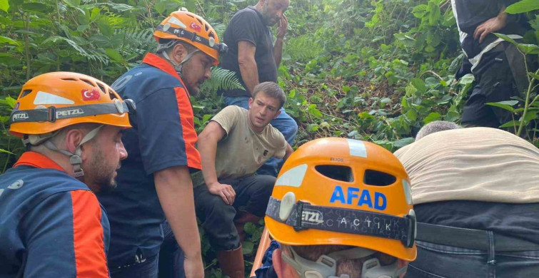 Rize'de ilkel teleferik kazası: 1 yaralı