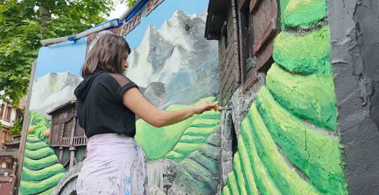 Rize'de sokakların güzelliği Gamze öğretmenden sorulur