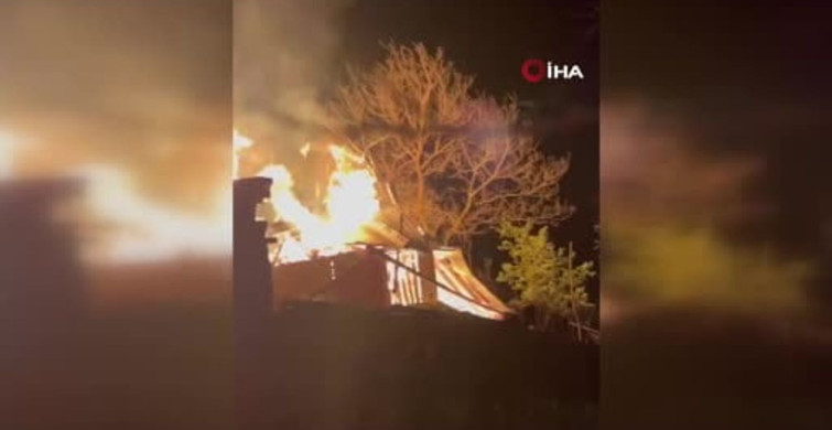 Rize’deki Yangında İki Ev Zarar Gördü