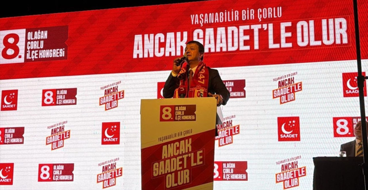 Saadet Partisi Çorlu 8. Olağan Kongresi Gerçekleşti