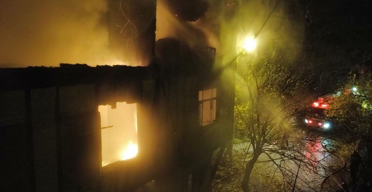 Safranbolu'daki Tarihi Konağın Yangını