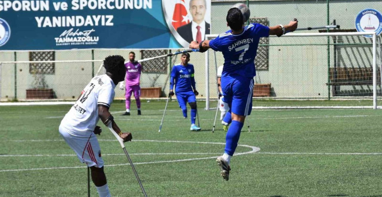Şahinbey Ampute Futbol Takımı'ndan Farklı Galibiyet
