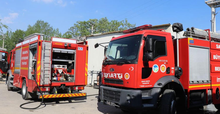 Sakarya’da Boyahanede Yangın Meydana Geldi
